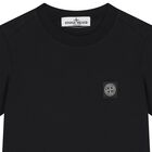 Boys Black Logo T-Shirt, 3, hi-res