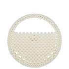 Girls Ivory Pearl Handbag, 1, hi-res