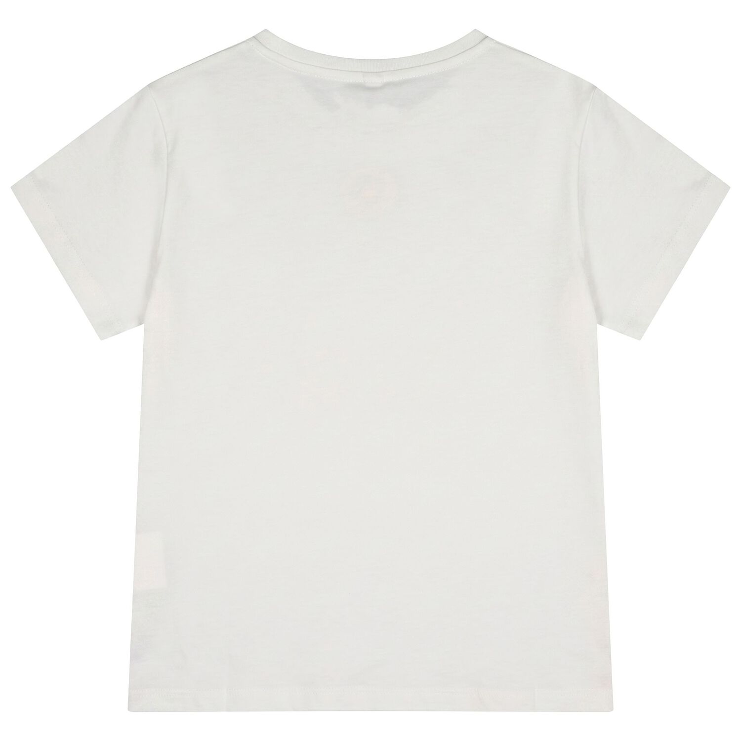 Girls White Star Logo T-Shirt, 1, hi-res
