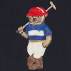 Boys Navy Blue Polo Bear Logo Knitted Sweatshirt, 1, hi-res