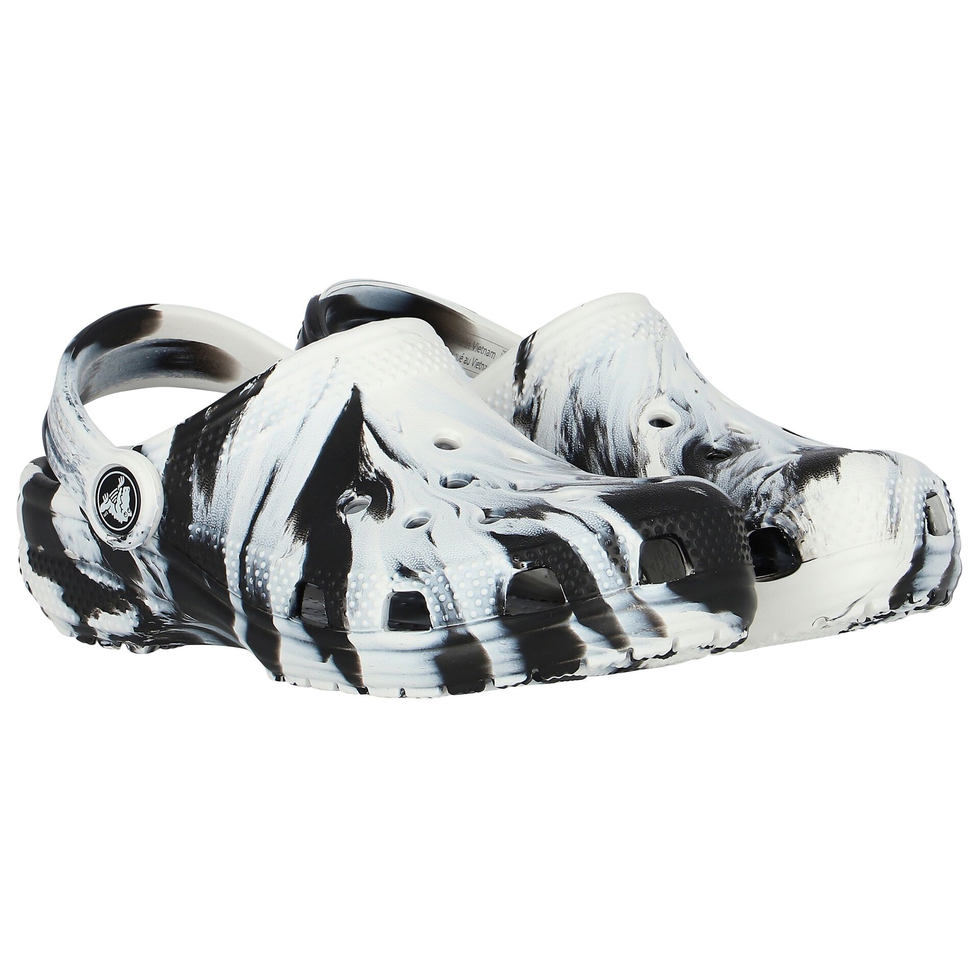 Black and white crocs mens on sale