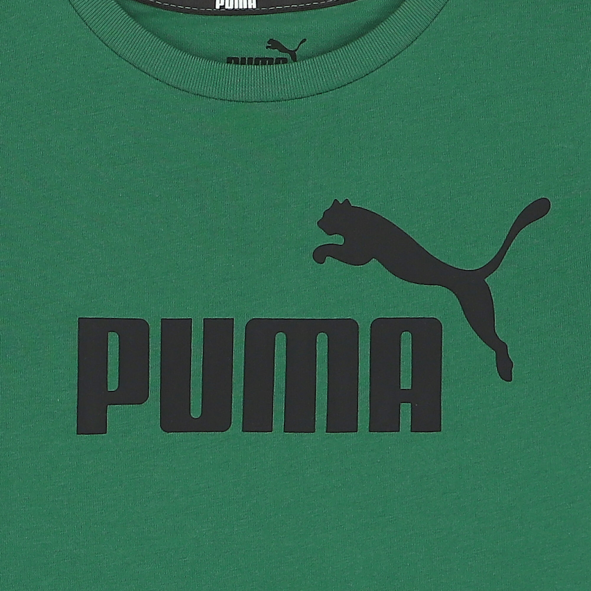 Puma Boys Green Logo T Shirt Junior Couture UAE