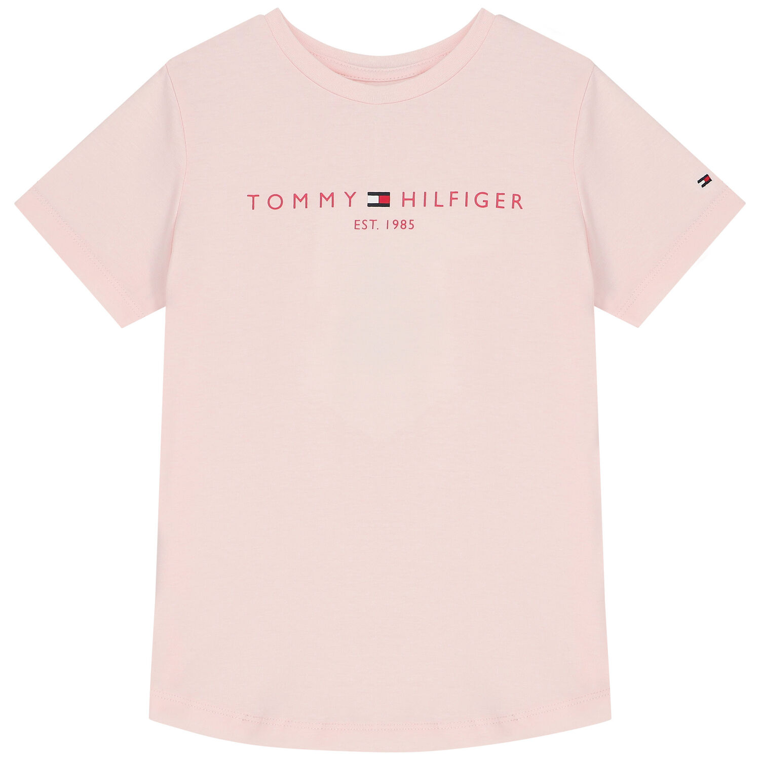 طقم شورت بنات بالشعار باللون الزهري, 1, hi-res image number null