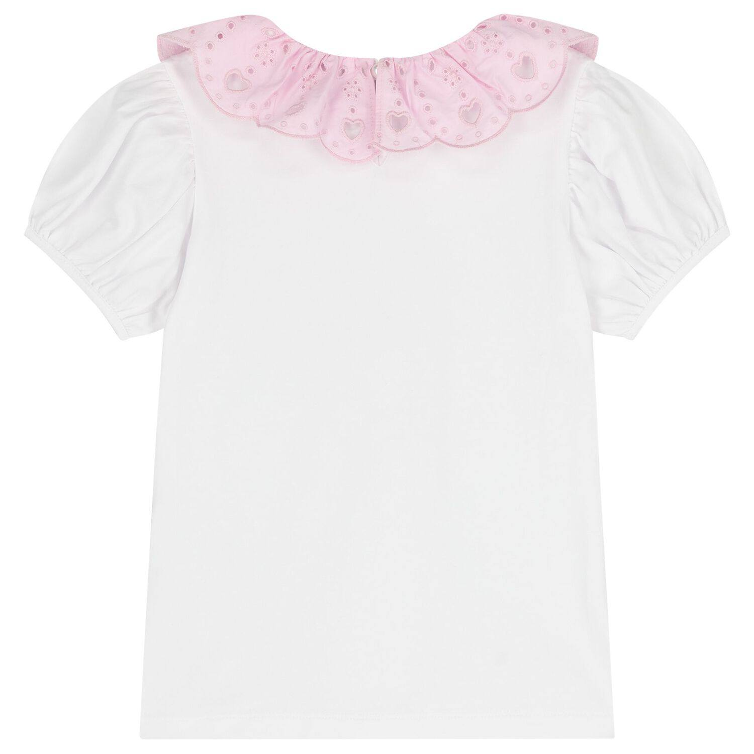 Girls Pink & White Broderie Anglaise Skirt Set, 1, hi-res
