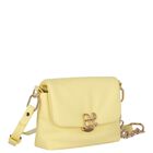 Girls Yellow Leather Handbag, 1, hi-res