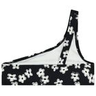 بكيني بطبعة الزهور باللون الأسود للبنات, 1, hi-res