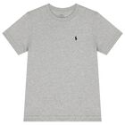 Boys Grey Logo T-Shirt, 1, hi-res