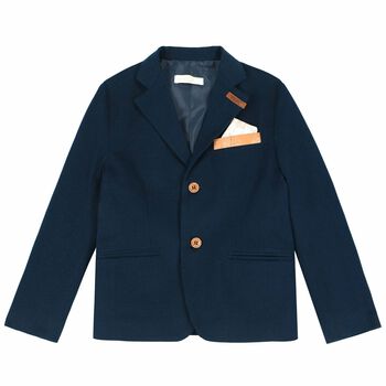 Boys Navy Blue Blazer