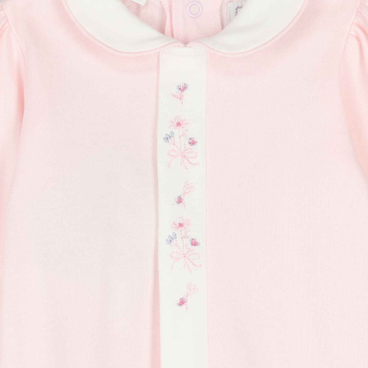 Baby Girls Pink Floral Babygrow Set, 1, hi-res