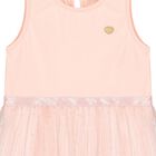 Younger Girls Pink Logo Sleeveless Dress, 1, hi-res