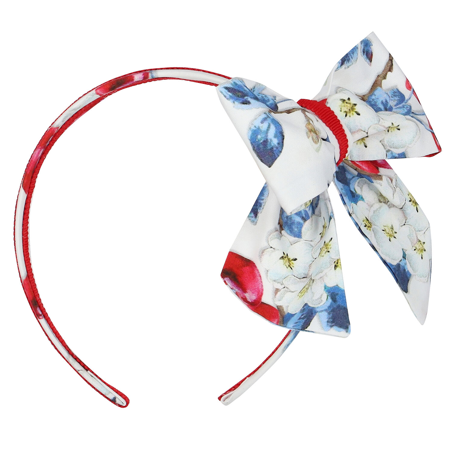 Girls White Cherry Headband, 1, hi-res image number null