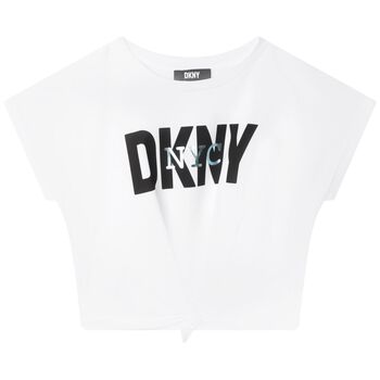 Girls White Logo T-Shirt