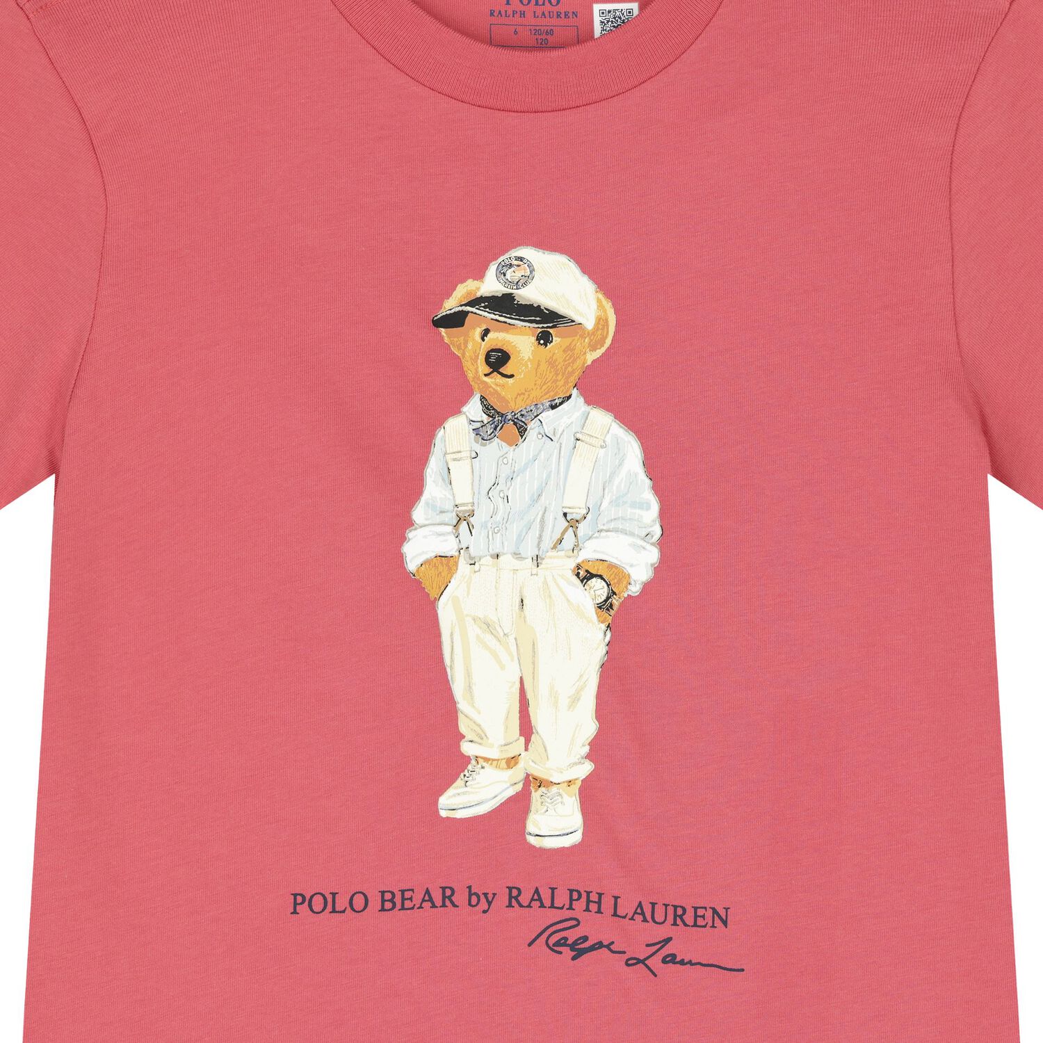 Boys Red Polo Bear T-Shirt, 1, hi-res