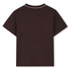 Boys Brown Logo T-Shirt, 1, hi-res