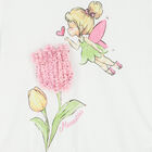 تيشيرت تينكربيل باللون الأبيض للبنات , 1, hi-res