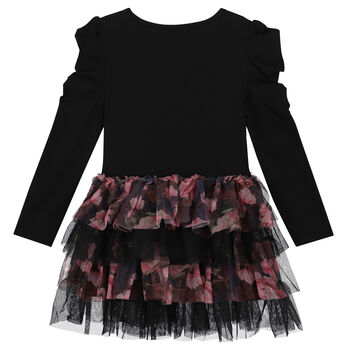 Girls Black Tulle Dress