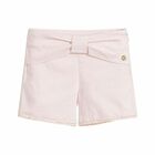 Girls Pink Bow Shorts, 1, hi-res