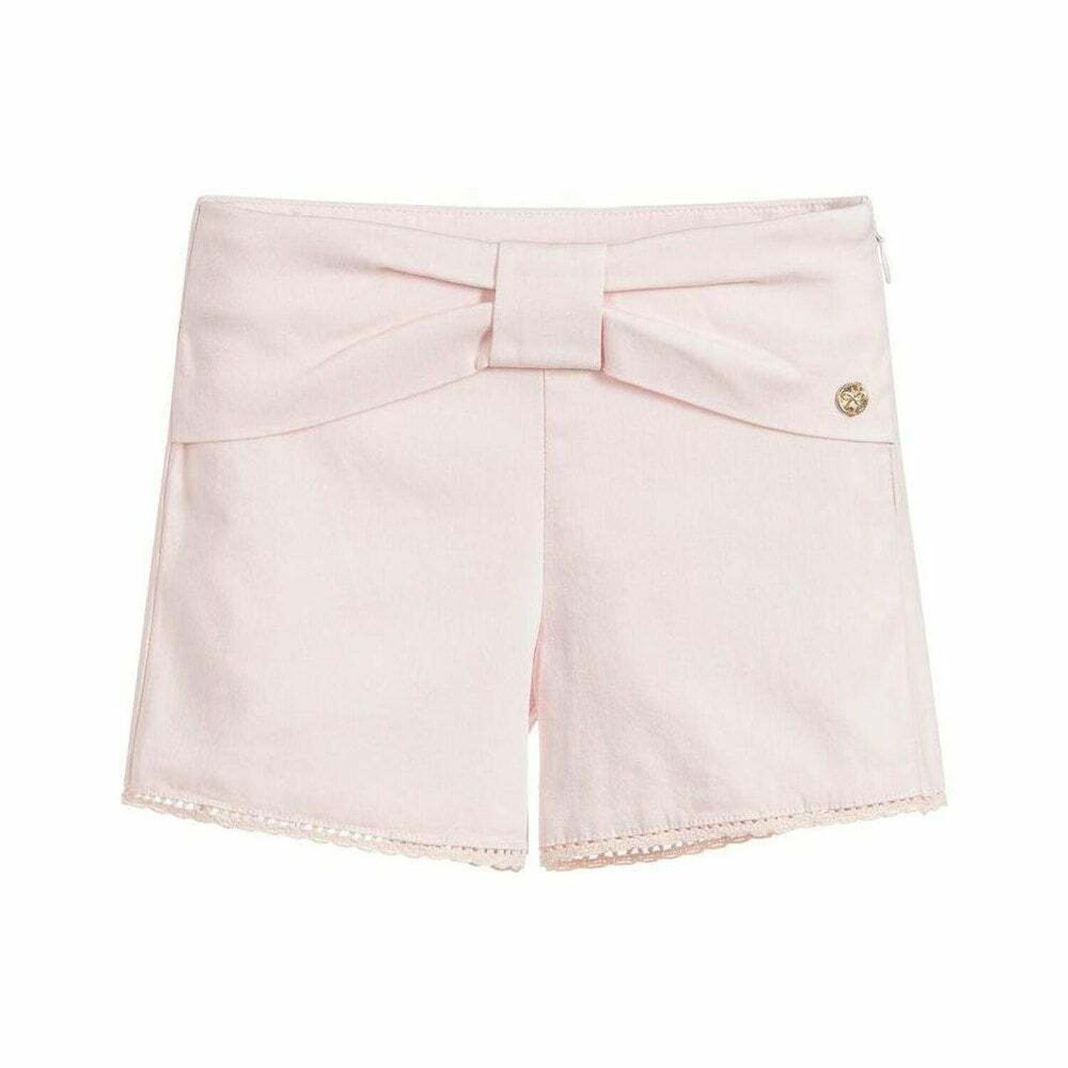 Girls Pink Bow Shorts, 1, hi-res image number null