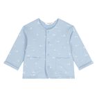 Baby Boys White & Blue Tracksuit Set ( 3 Piece ), 3, hi-res