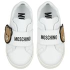 White Teddy Bear Logo Trainers , 2, hi-res
