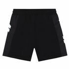 Boys Black Logo Shorts, 1, hi-res