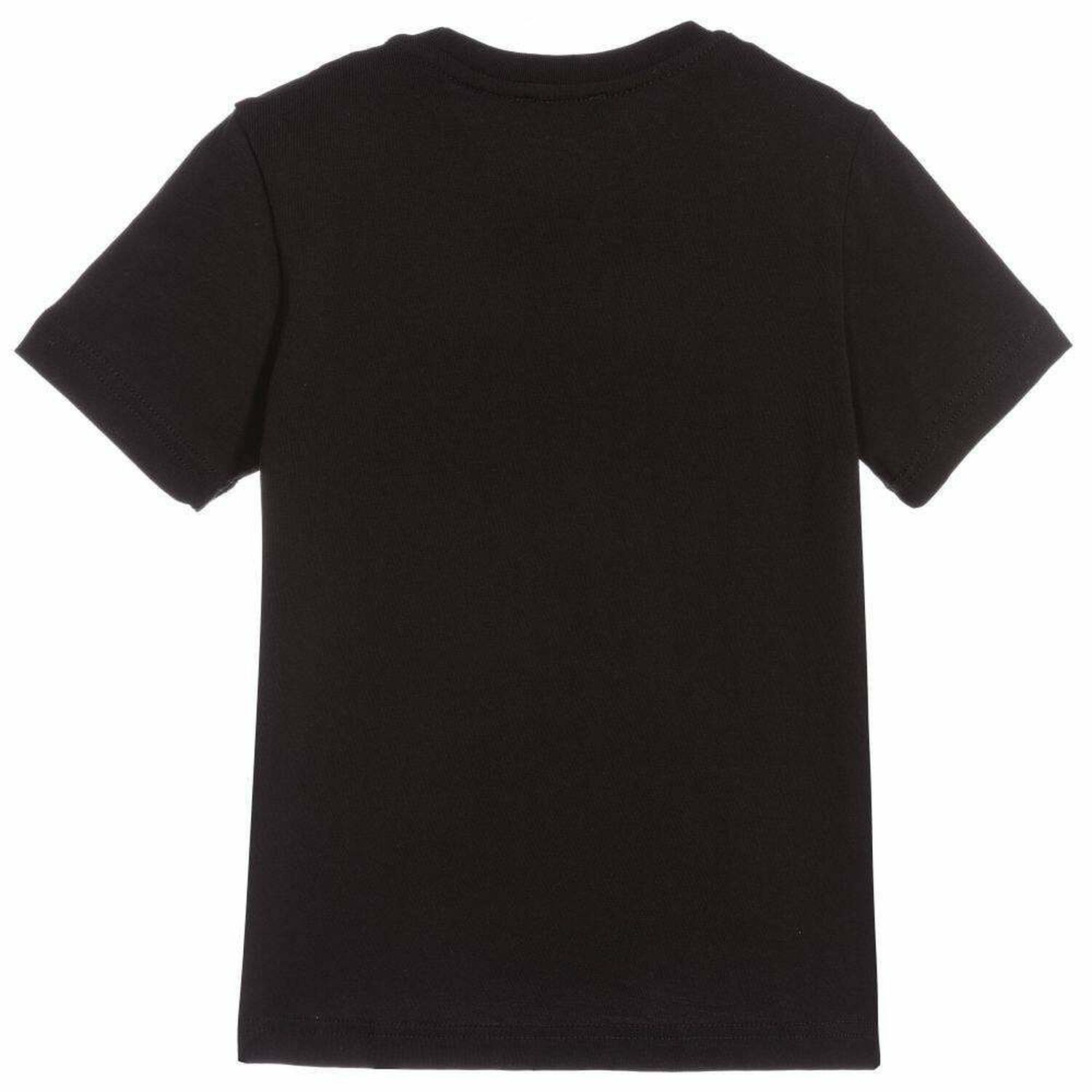 تيشيرت بالشعار باللون الاسود والفضى للبنات, 1, hi-res