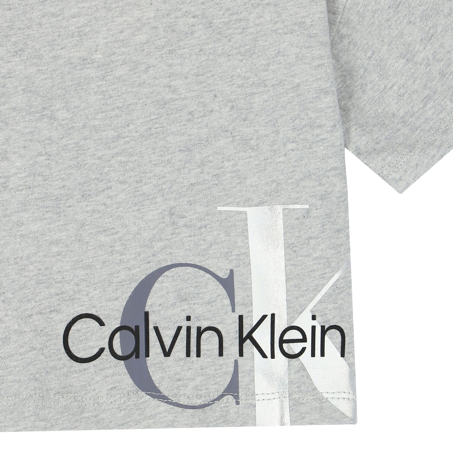 Girls Grey Logo T-Shirt, 1, hi-res