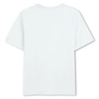 Boys Mini Me White & Navy Blue Logo Shorts Set, 1, hi-res