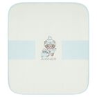 Baby Boys Blue & White Logo Blanket, 2, hi-res