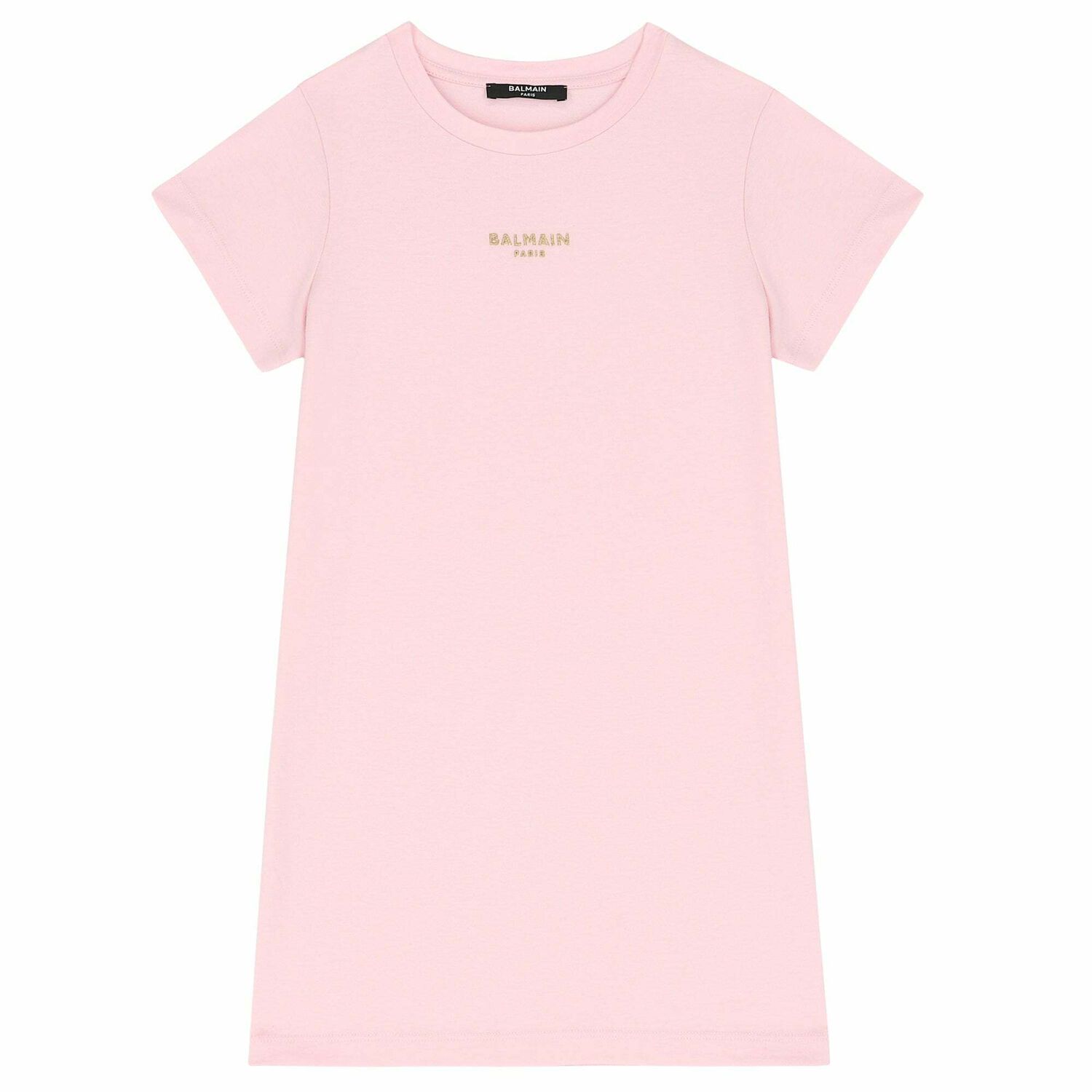 Girls Pink & Gold Logo Dress, 1, hi-res image number null