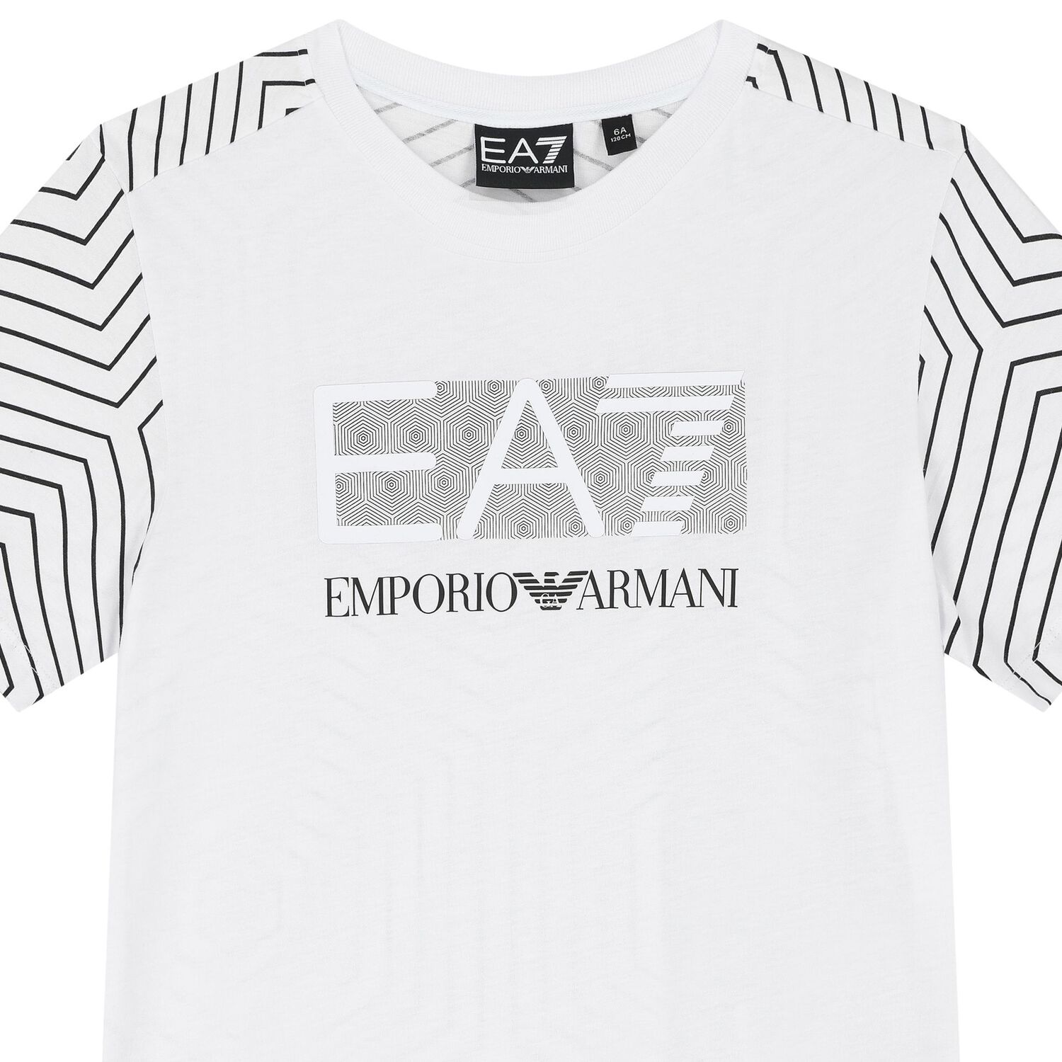 تي شيرت اولاد بالشعار باللون الأبيض, 1, hi-res