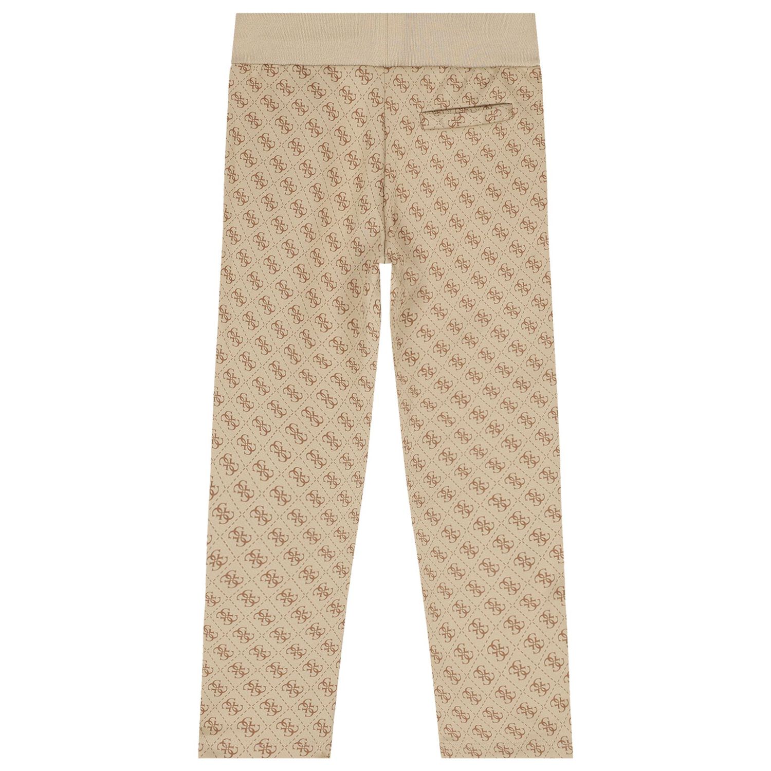Boys Beige Logo Joggers, 1, hi-res