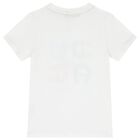 Boys White Logo T-Shirt, 1, hi-res