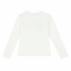 Girls White Printed Long Sleeve Top, 1, hi-res