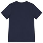 Boys Navy Blue Logo T-Shirt, 2, hi-res