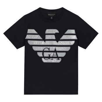 Boys Navy Logo T-Shirt