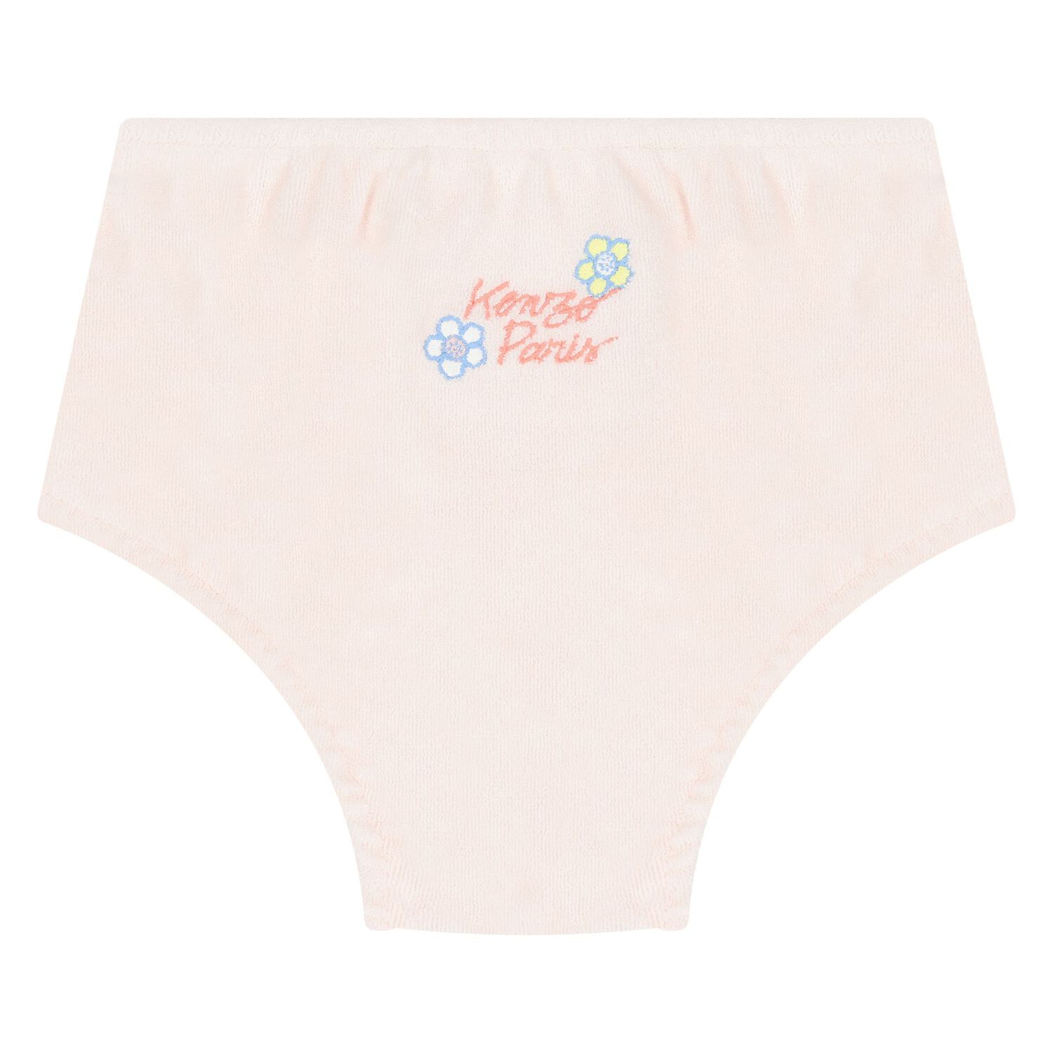 طقم فستان بولو بالشعار باللون الوردي للبنات  , 1, hi-res