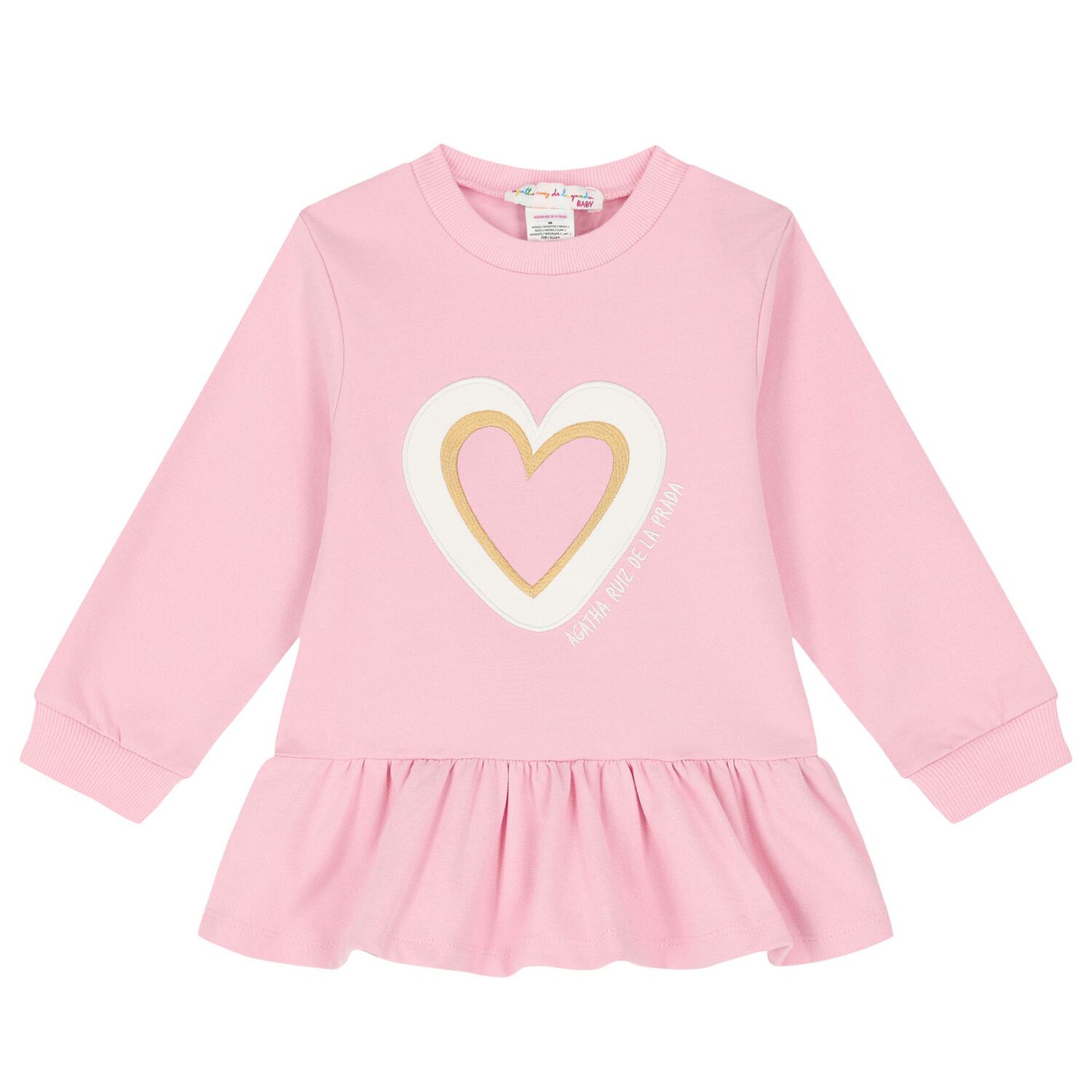 طقم بنات ليغنز بطبعة القلب باللون الوردي, 1, hi-res image number null