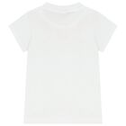 Girls White & Lilac Floral Skirt Set, 2, hi-res