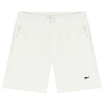 Boys White Logo Shorts