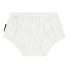 طقم فستان بشعار للبنات بلونين الأبيض و الوردي, 1, hi-res