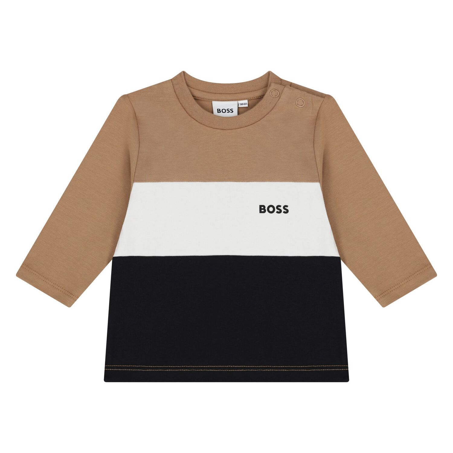 طقم بدله رياضيه بالشعار للاولاد باللون البيج , 1, hi-res