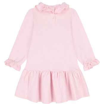 فستان وردي للفتيات مع صندوق مجوهرات