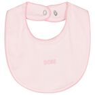 Baby Girls Pink Logo Romper Gift Set, 1, hi-res