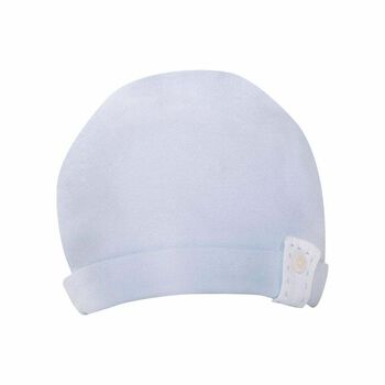 قبعة قطنية زرقاء للأطفال الأولاد