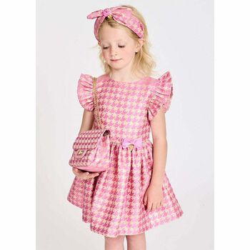 Girls Gold & Pink Dress