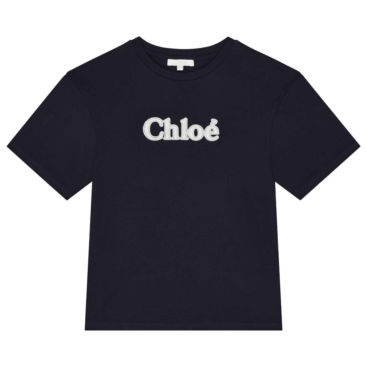 تيشيرت بنات بالشعار باللون الكحلي, 2, hi-res image number null