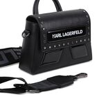 Girls Black Logo Hand Bag, 1, hi-res