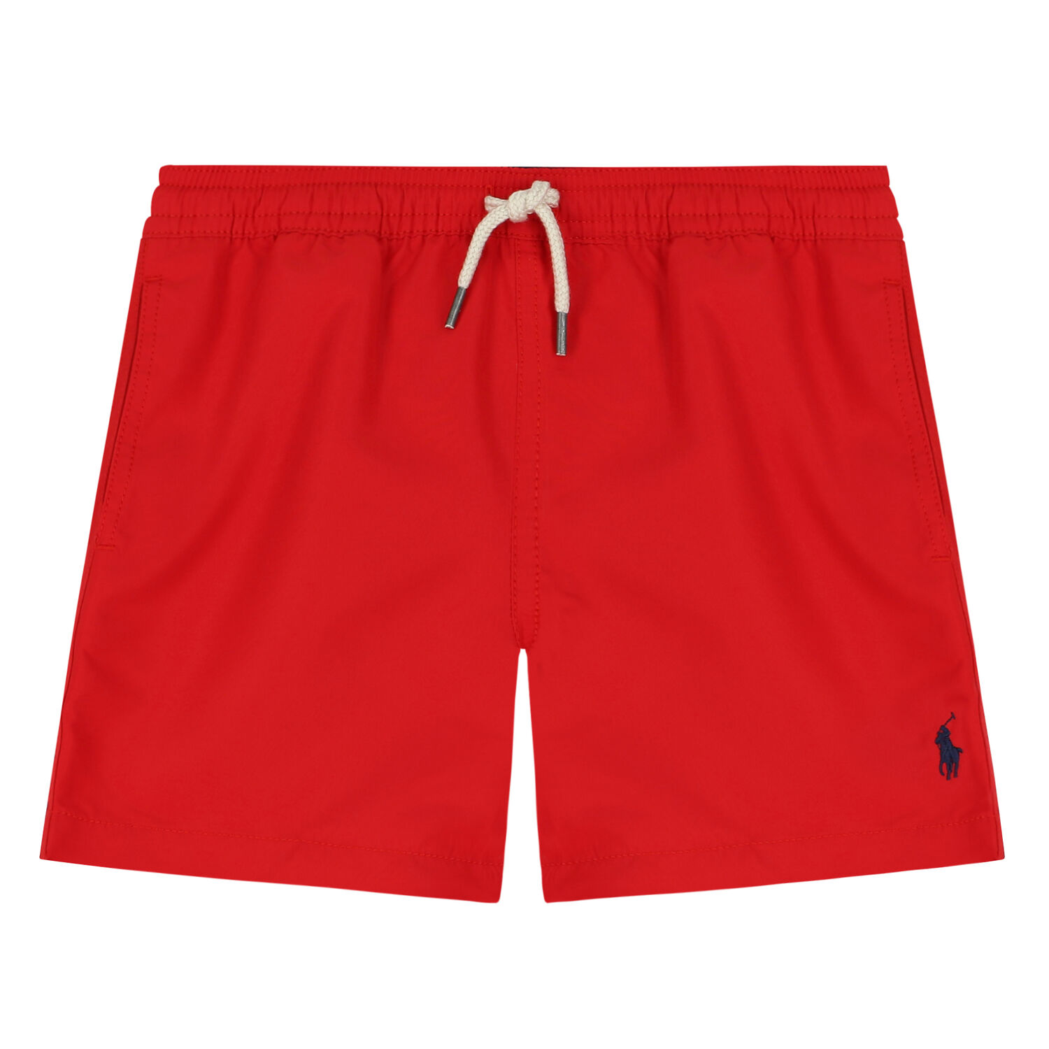 Boys Red Logo Swim Shorts, 1, hi-res