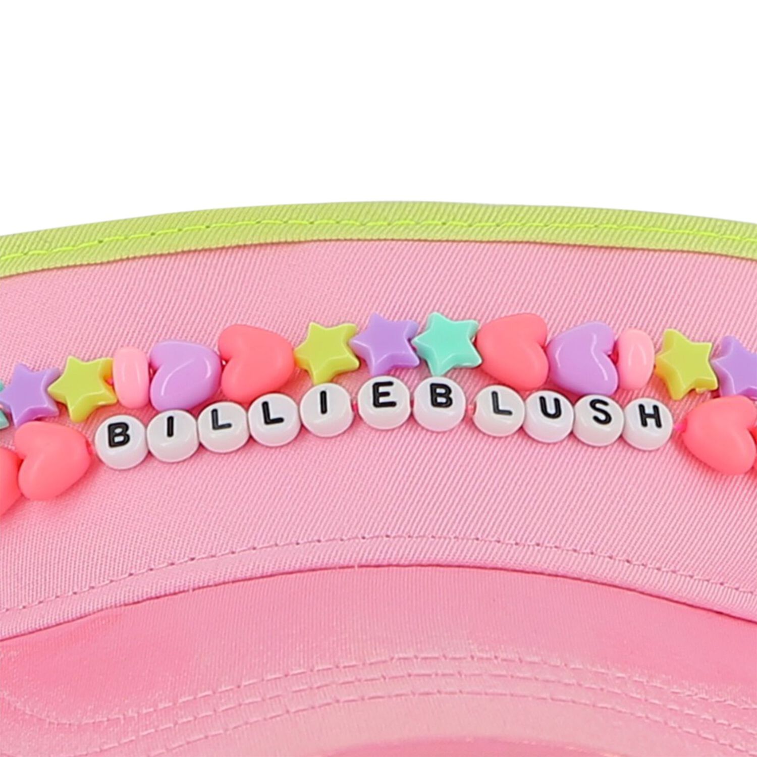 Girls Pink Logo Sun Visor, 1, hi-res